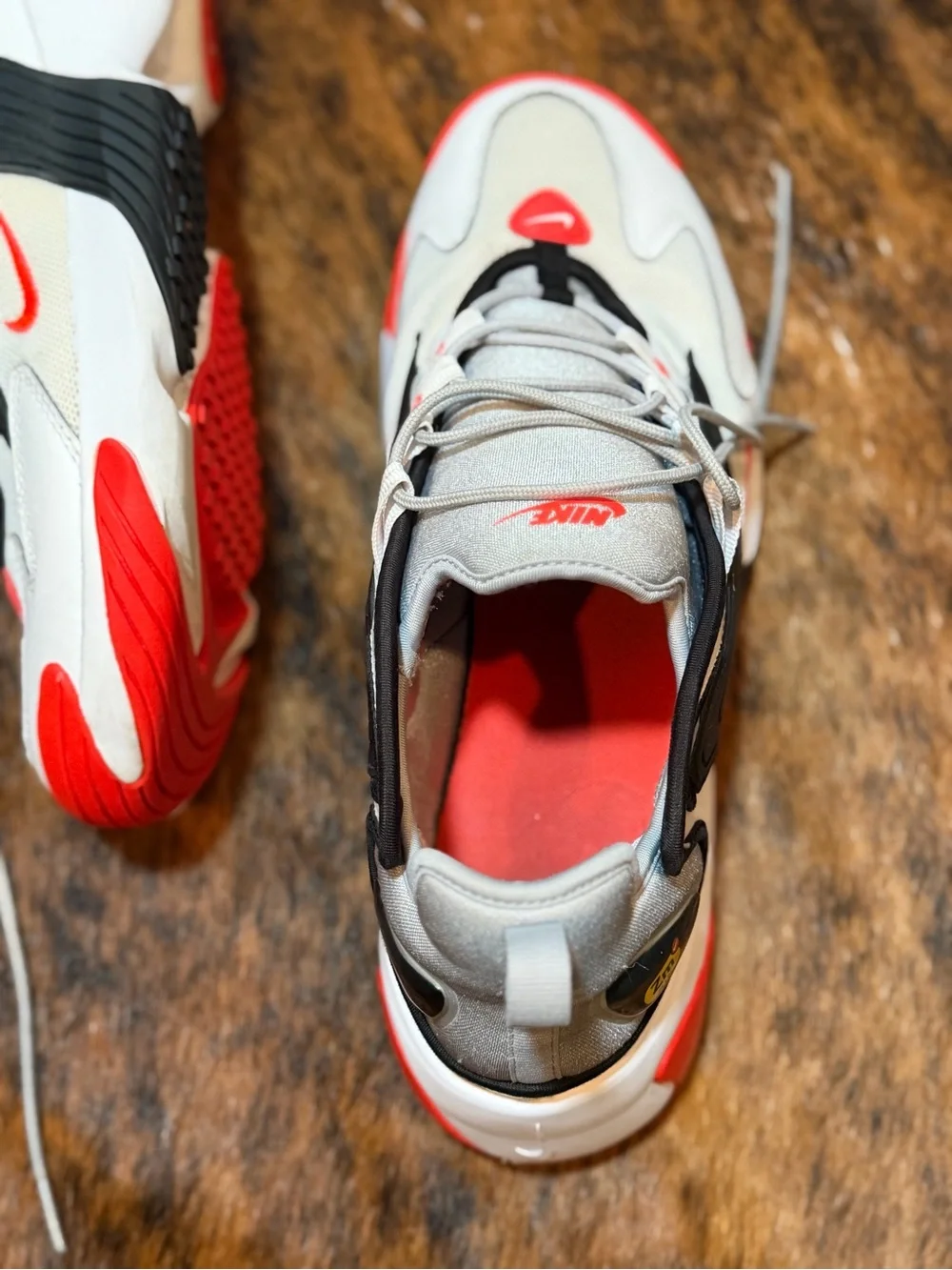Nike Air Zoom 2K 2019 Grey Infrared White Red AO0269-105 MENS 12 Sneaker Classic